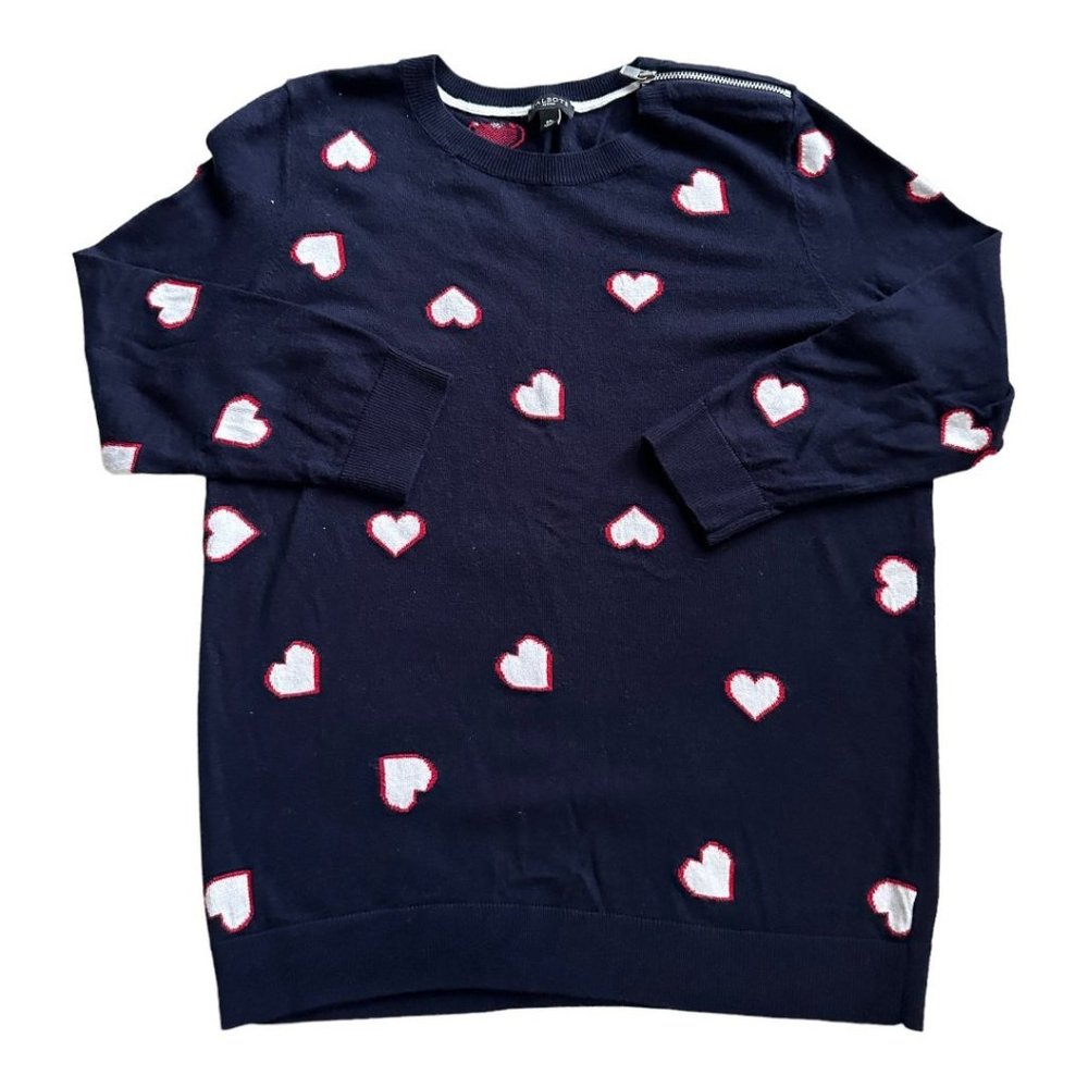Talbots Hearts Valentines Sweater - Medium Petite